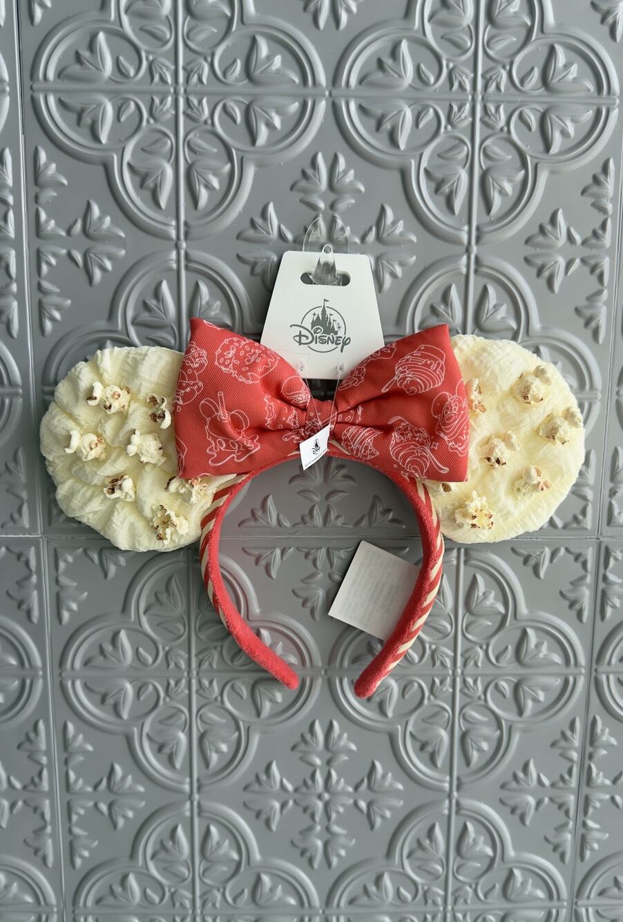 Disney Parks Popcorn Minnie Mouse Bow Ears Headband Snacks Collection NEW